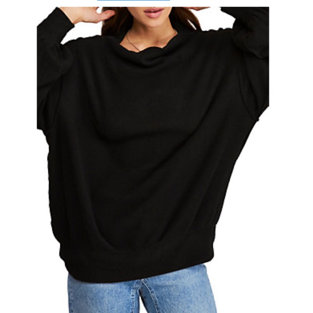 Free People Loose Neck Top Sz M